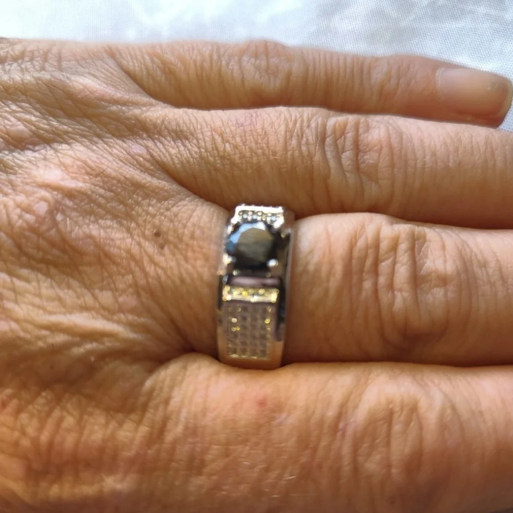 Moissanite Man Ring